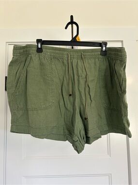 2 pairs Time and Tru Drawstring Linen-Blend Women’s Shorts
